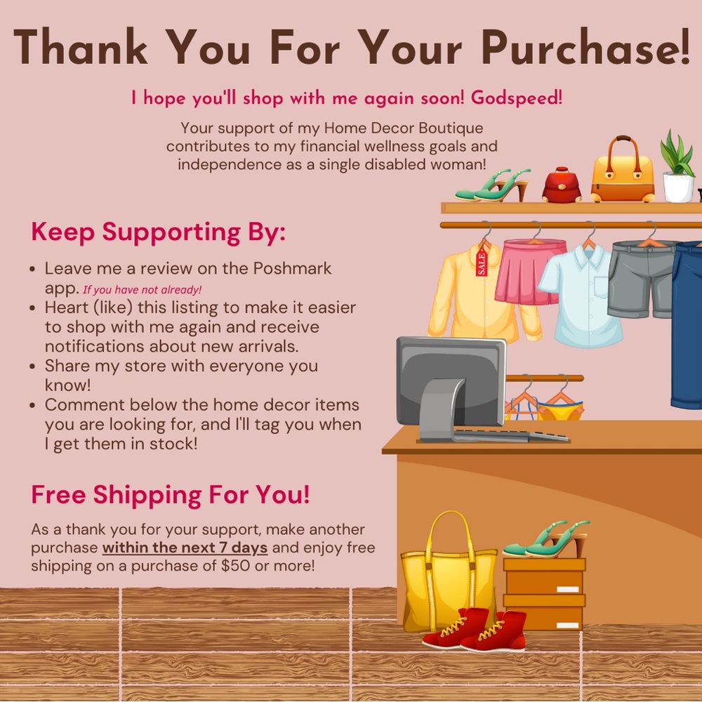 Thank you for your purchase and for being a loyal Customer!